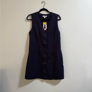 Steve Madden Navy Striped Mini Dress